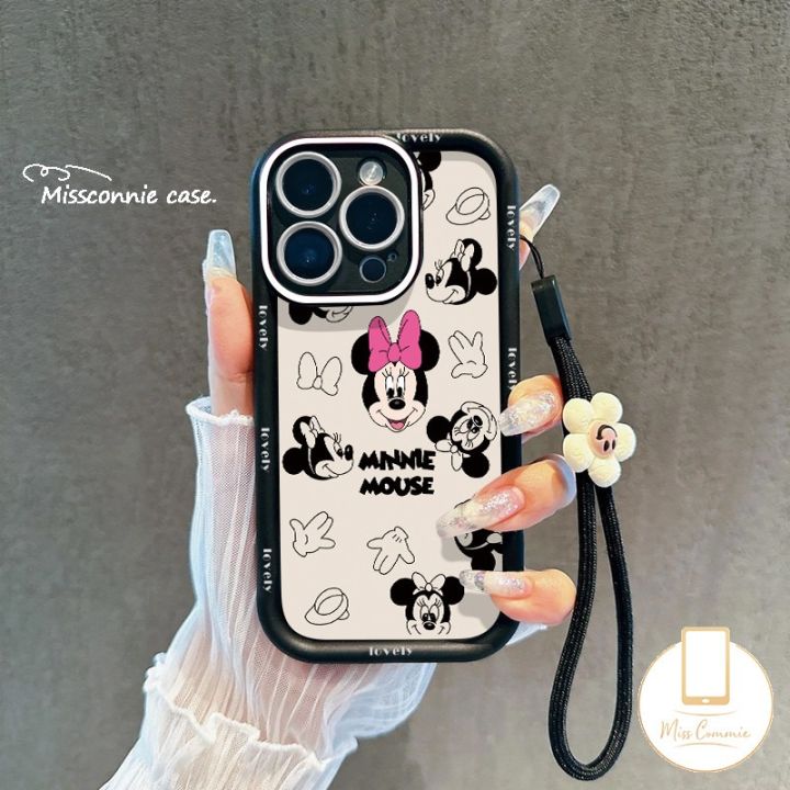 MissConnie Cartoon Cute Minnie Mouse Case Compatible for IPhone 13