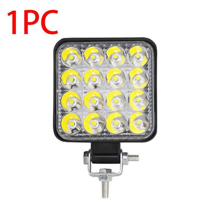 1 Pair LED Bicolor Amber + White Fog Lights 3 Inch 40W Waterproof LED ...