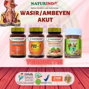 Naturindo Hemocare Herbal Obat Wasir Wasiri Ambien Ambeyen Ambeien Bab Berdarah Sakit Mengempeskan Mengobati Benjolaa Di Anus Radang Bengkak Ampuh 100% Halal Bpom