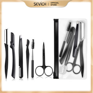 SEVICH 6Pcs Eyebrow Tools Set Multipurpose Portable Grooming Kit