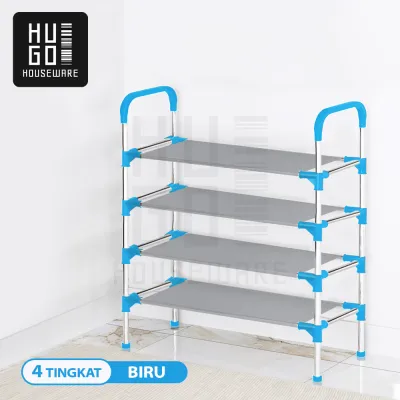 HUGO Rak Sepatu Portable Serbaguna 4 & 5 Tingkat Tempat Sandal Premium