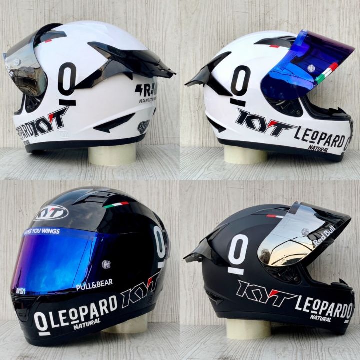 2023 Kyt R10 SOLID LEOPARD Helmet Handsome Package Kyt Helmet