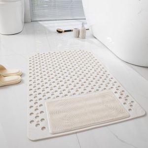 YONUO พรมเช็ดเท้าอาบน้ำเรียบง่ายนวดปลอดเสื่อกันลื่นในห้องน้ำ