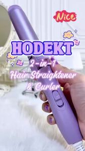 HODEKT 2 In1 Curler Iron And Hair Straightener Professional Curling Stick MultiFunction Styler Stick