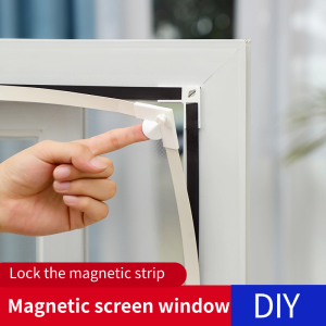 DIY Magnetic Mosquito Screen Mosquito Net Washable invisible mosquito repellent magnetic mesh with Full Frame Magnetic Strip
