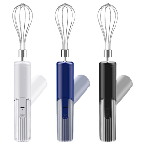 Small Handheld Mixer 3 Speed Mode Wireless Operation Foldable Storage Double Stainless Steel Whisks Attachments