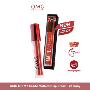 OMG Oh My Glam Matte Kiss Lip Cream 3.5g ( lipstick lipstik lipcream ) halal Oh My Glow (BPOM)