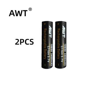 - Baterai 18650 AWT hitam 3400 mAh 18650 Batere Senter battery Kipas universal rechargerable