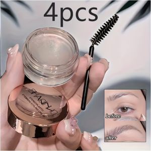 BAIXL 4pcs/set Gel Texture Eyebrow Shaping Cream Long-Lasting Waterproof Eyebrow Gel Professional with Brush Eyebrow Tint Cream Women