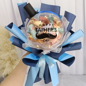 Birthday Valentine Mother Father Day Gift | Money Bobo Balloon Flower Bouquet | TTEEN GIFT