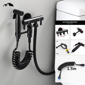 ชุดฉีดชำระ สแตนเลส 304 แรงดันสูง ประหยัดน้ำ ไม่เป็นสนิม สีดำ ดีไซน์สวย ทันสมัย SP-09