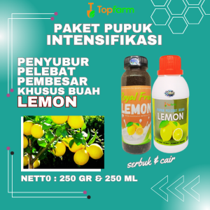 Pupuk Pelebat Buah Lemon / Pupuk Jeruk Lemon / Pupuk Lemon / Pupuk Buah Lemon / Pupuk Cair Pemutih Lemon / Pupuk Booster Buah Buahan
