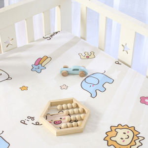 Class A Pure Cotton Crib Fitted Sheet Baby Sheets Newborn Baby Child Patchwork Bed Bedding Kindergarten Mattress Cover Bedspread