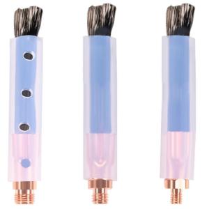 3Pcs 6/8/10 Copper Head Weld Brush For Weld Seams Beads Joint Cleaning Polishing Machine Welding Seams Cleaner Brush Industry