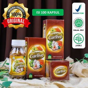 Habbats Garlive Original 1 Botol Isi 100 kapsul – Obat Herbal untuk Kolesterol & Diabetes