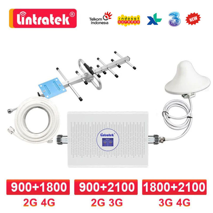 Lintratek 900 1800MHz Amplifier Seluler 2G 3G 4G Selyphone