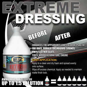 MAC EXTREME DRESSING HIGH GLOSS SHINE INTERIOR PROTECTANT DRESSING VINYL CARE PLASTIC RESTORER