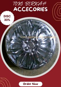 Tutup Dop Velg Mobil Ring 13 - Dop Velg Kaleng Mobil Ring 13 - Dop Velg Mobil Ring 13 - 1 SET DOP RODA MOBIL SUDAH TERMASUK KAWAT DOP RODA - DOP MODEL LABA-LABA WARNA CHROME FULL - WHEEL COVER CHROME