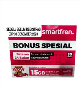 KARTU PERDANA SMARTFREN BONUS KUOTA 360 GB Selama 2 Tahun