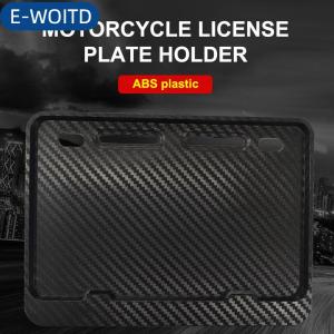 E-WOITD Tấm giấy phép khung tấm giấy phép chủ sở hữu phổ xe máy chống gỉ cho phía trước phía sau