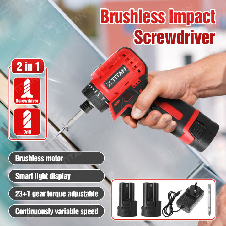 XTITAN 16.8V Screwdriver Brushless Cordless Electric Screwdriver Power