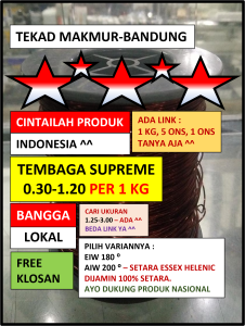 Kawat Tembaga Supreme - EIW 0.30-1.20 - Per 1 kg - Kawat Gulung Dinamo Trafo - Komponen & Asesoris Elektronik
