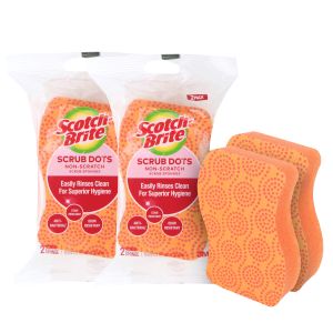 [Bundle of 2] Scotch-Brite®  SDNS-2 EN Scrub Dots Non-Scratch Sponge 2pc