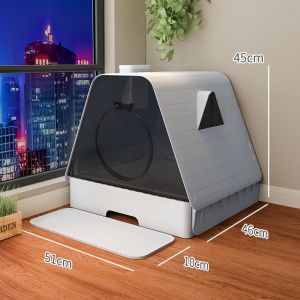 Fully Enclosed Cat Litter Box Drawer Type Cat Litter Box Extra Large Anti Splash Cat Litter Tray