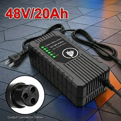 เครื่องชาร์จจักรยานไฟฟ้า ที่ชาร์จ 72V 60V 48V 36V 24V 12Ah/20AH สายชาร์จ (รถไฟฟ้า / จักรยานไฟฟ้า) สกู๊ตเตอร์ไฟฟ้า มีพัดลม ชาร์จเร็ว