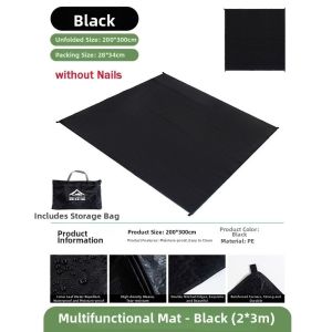 LITTLEX Thickened Waterproof Tent Floor Tarp with Sack Wear-resistant Picnic Mat High Quality Moisture-proof Outdoor Camping Hiking Mat