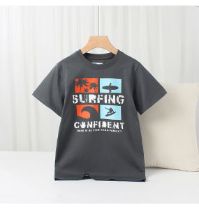 Áo thun bé trai size đại AKL 25-45kg áo phông cotton bé trai hàng Quảng Châu cao cấp