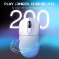 ATTACK SHARK X3 Lightweight Wireless Gaming Mouse with Tri-Mode 2.4G/USB-C Wired/Bluetooth,26K DPI, PAW3395 Optical Sensor,Kailh GM8.0 Switch,5 programmable Buttons for PC/Win/(White). 