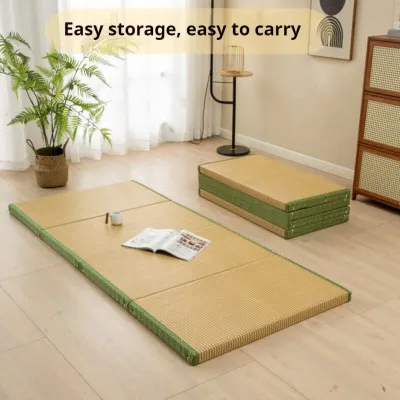 Tatami Mattress Tatami Mat Tatami Mattress Japan Futon Mattress Foldable Mattress Single Japanese Coconut Palm Sleeping Coog Brown Folding Nap
