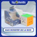 Rubik 3x3 GAN Monster Go AI Smart Cube Thông Minh Có Nam Châm - Rubik GAN Kết Nối Điện Thoại Qua Bluetooh - ZyO Rubik. 