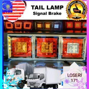 LOSERI PREMIUM Truck/Lori LED Tail Lamp 24V Signal Brake Tail Light Lori Aksesori