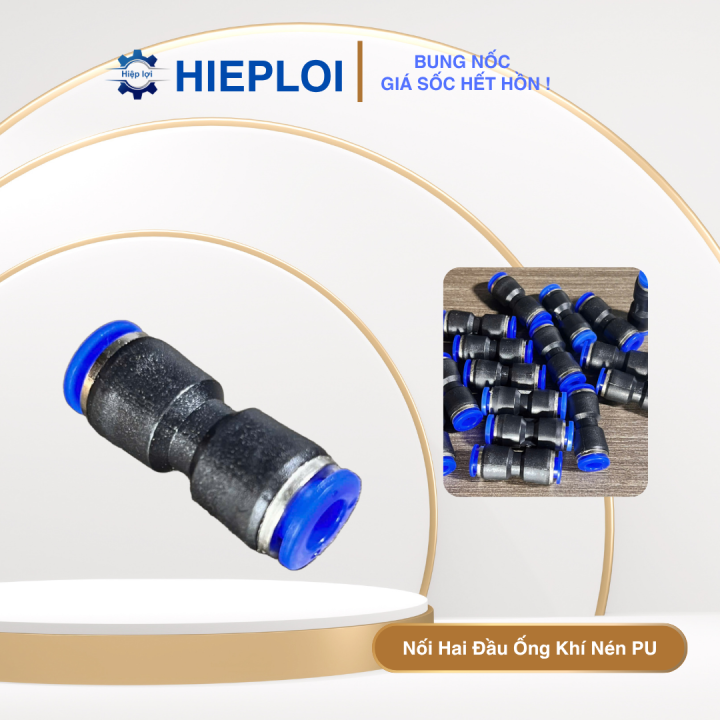 Nối 2 Đầu Ống Hơi Khí Nén PU – Cút Nối Nhanh Chắc Khí, Lắp Đặt Dễ Dàng ...