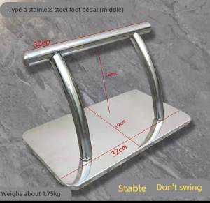 Stainless Steel Foot Rest Salon Barber Beauty Seat Chair Footrest Handle Hairwash Basin Leg Relax