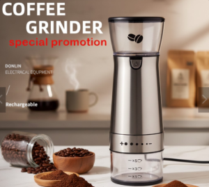 [SG Stock] Electric Coffee Grinder | 304 Stainless Steel | USB Rechargeable 1200mAh Battery | Portable Bean & Pepper Mill Machine | Precision Cordless Grinding