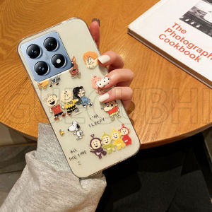 เคสโทรศัพท์สำหรับ Xiaomi 15t pro 15 14t pro 14 13t pro 13น่ารักการ์ตูนSnoopy Teletubbyรูปแบบกันกระแทกโปร่งใสยางนุ่มเคสสำหรับXiaomi15t Xiaomi14t Pro เคสโทรศัพท์ฝาครอบ