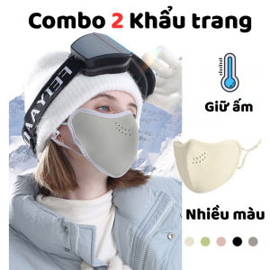 COMBO 2 khẩu trang giữ nhiệt mùa đông thiết kế ôm sát khuôn mặt nhiều màu KT06