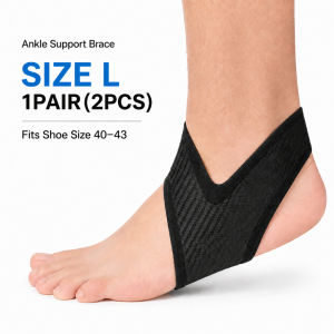 Compression Ankle Support Sleeve / Breathable Lightweight Sports Ankle Brace / 1 Pair 2pcs