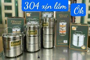 Cà mên 2-3-4 tầng giữ nhiệt inox 304 100% loại 2 lớp giữ nhiệt