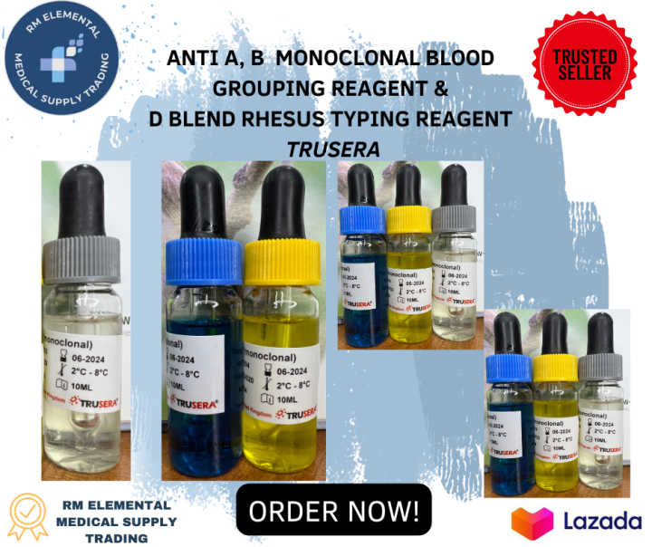 Blood Typing Sera (Trusera), ANTI A, B MONOCLONAL BLOOD GROUPING ...