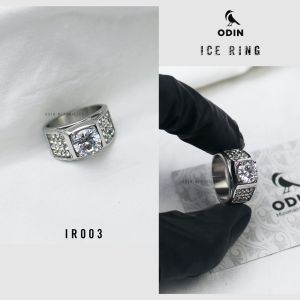 Nhẫn Titanium mạ vàng 14k/ Bạch kim đính đá Cubic - KHÔNG GỈ - LUÔN SÁNG - ODIN