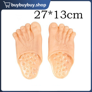 1Pair Hulk Slippers Simulation Barefoot Slippers Halloween Cosplay Props Funny Big Foots Slippers