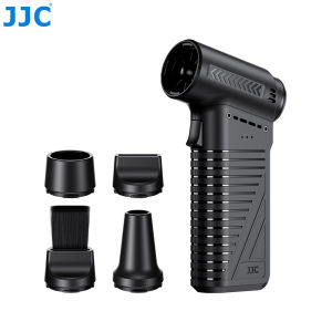 JJC Portable Turbo Blower Multi-Functional Electric Air Duster with Dual Modes & 4 Nozzles for Camera Electronics and Outdoor Use4000mAh Battery Drive and Fast Charging With USB-C Interface