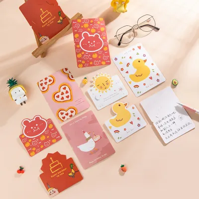 HC0011 (THIỆP 22) COMBO 10 THIỆP 3D HÌNH THÚ DỄ THƯƠNG GHI LỜI CẢM ƠN CHÚC MỪNG SINH NHẬT