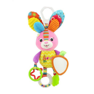 Infant Strollers Toy Colorful Visual Development Safe PP Cotton Bedside Companion Calming Sound Play Fun