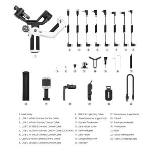 FeiyuTech SCORP Mini 2 All-in-One 3 Axis Anti Shake Pan Tilt Mobile Phone Camera Card Machine Sports Camera Multifunctional Stabilizer