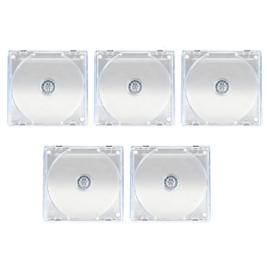 Double CDs DVDs Transparent Storage Case 12cm Slim Profile PP Material Storage Organizers Case For Travel And Display